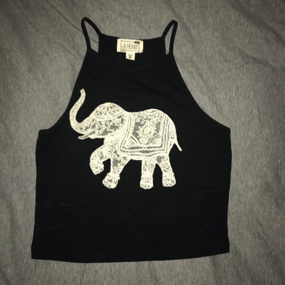 elephant crop top